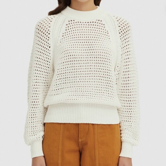 UNIQLO U | Cotton Sweater | Ecru | Size M - Picture 1 of 8